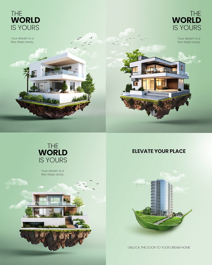 Cover image for Social media posts for real estate