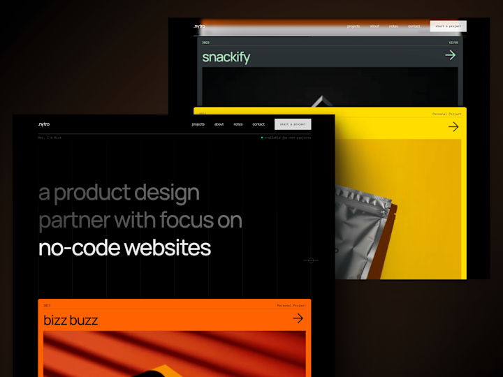 Cover image for Framer → Webflow template conversion: Nitro Portfolio