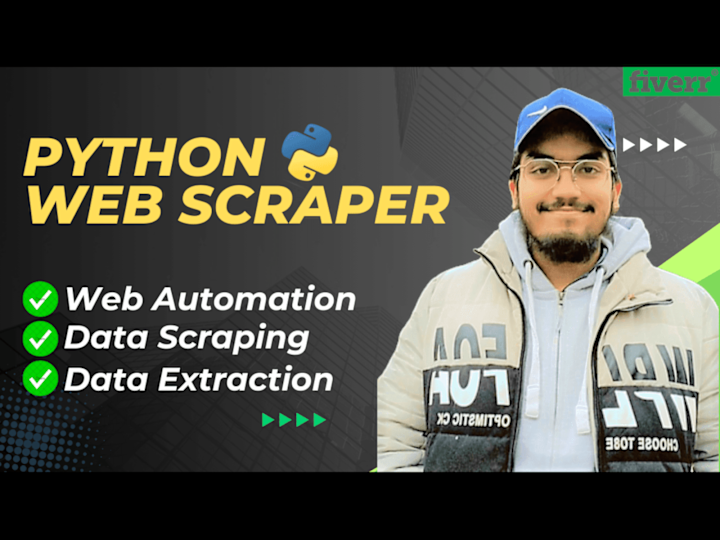 Cover image for I will build python web scraper for data extraction web scraping