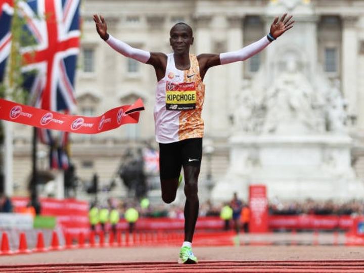 Cover image for Eliud Kipchoge breaks the 2-Hour Barrier
