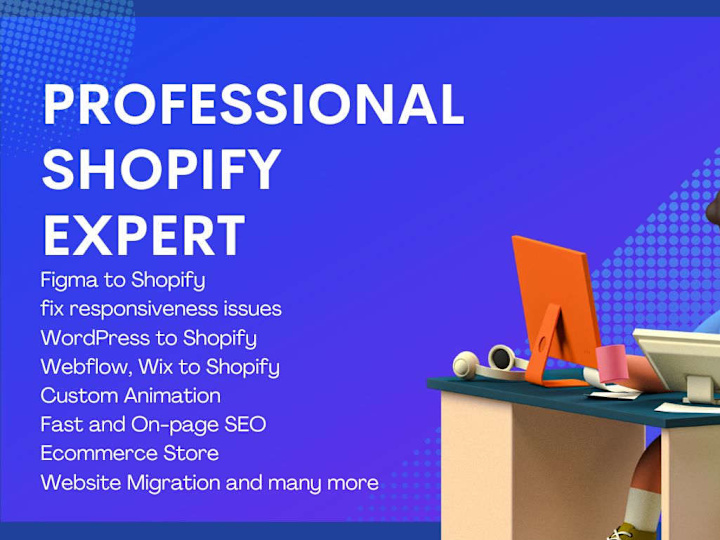 Cover image for Design a Build a Professional Shopify Store and website.