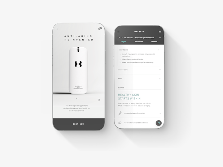 Cover image for OneSkin – Native App E-commerce