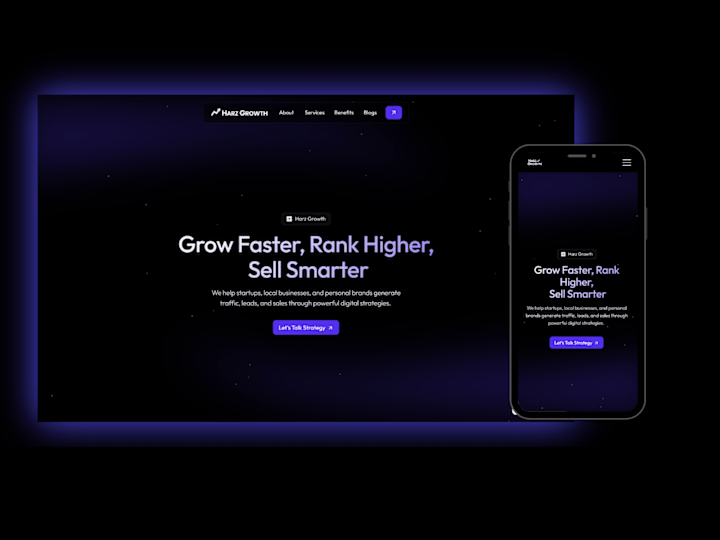 Cover image for Harz Growth Website Redesign