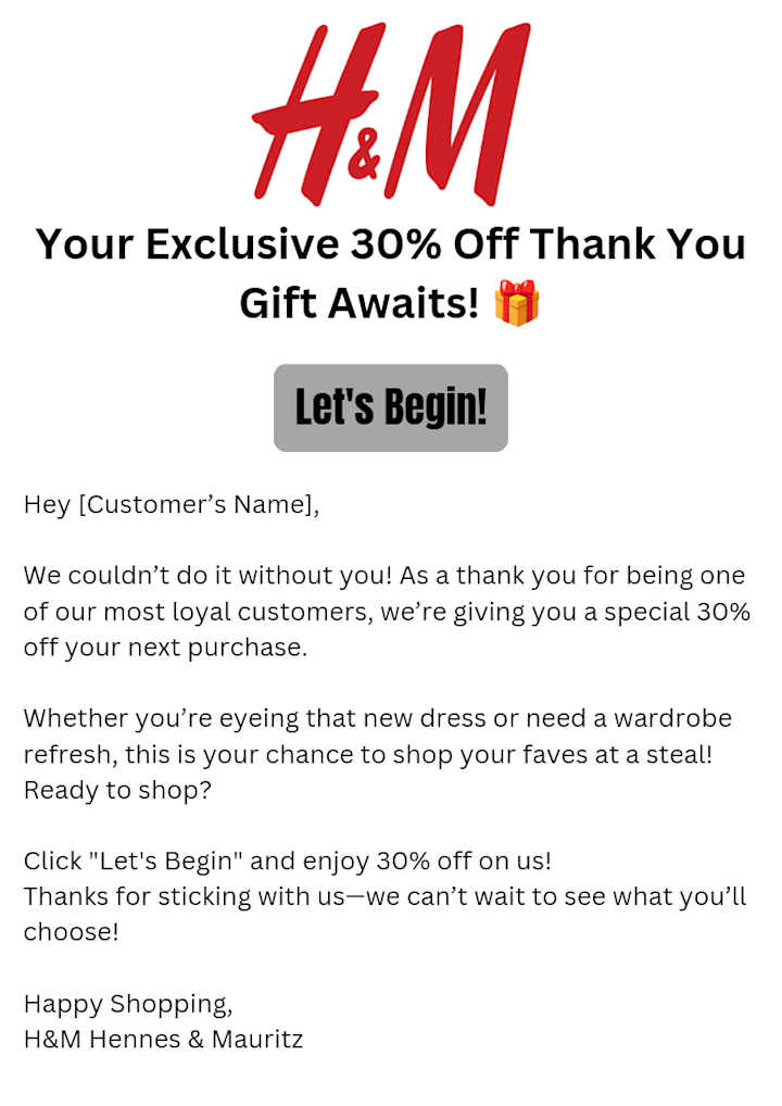 Cover image for H&M Email Copy 