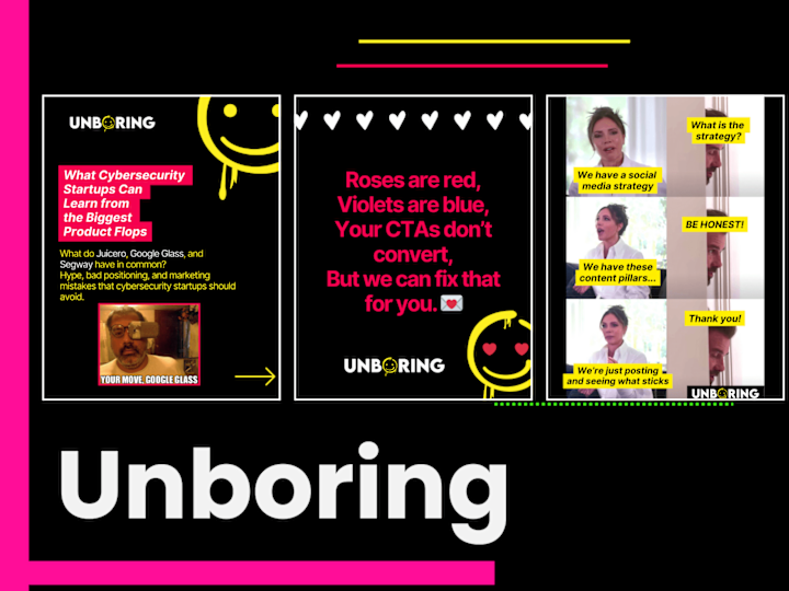 Cover image for Unboring | LinkedIn Strategy + Management