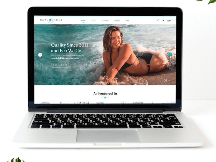 Cover image for 💎 Beach Candy - eCommerce Website Design (UI/UX)