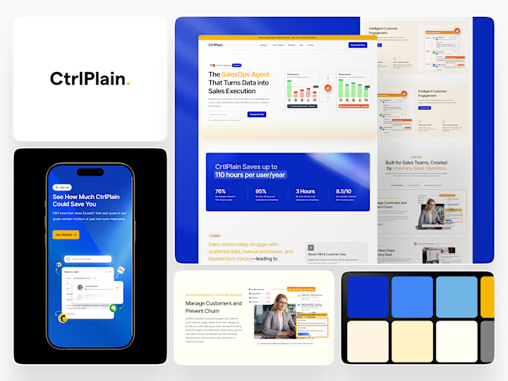Cover image for Sales AI Agent [B2B] | Web Dev + UI Design+ Illustration