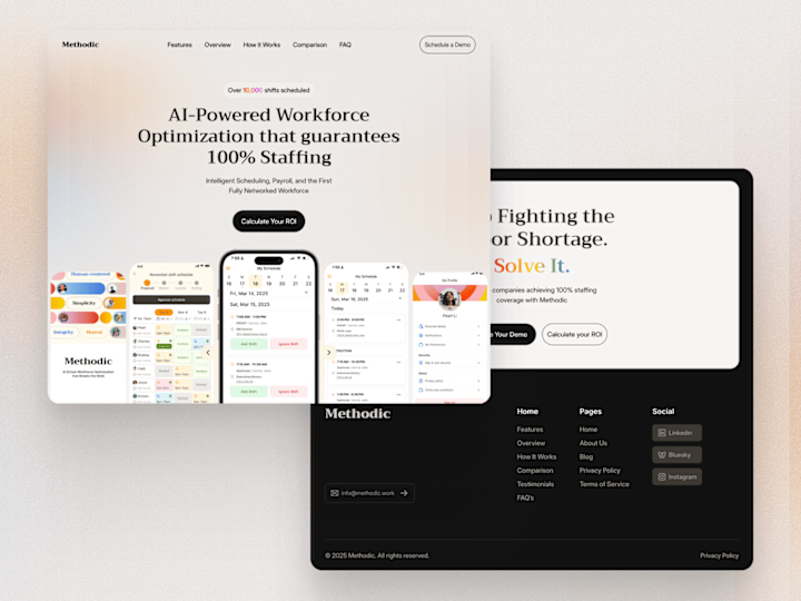 Cover image for Methodic • A Modern Web Presence for an AI-Powered Platform
