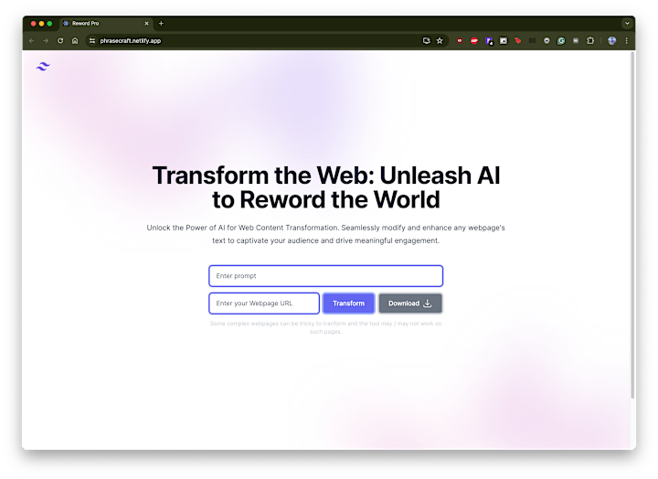 Cover image for PhraseCraft: Revolutionize your web presence with AI-driven cont