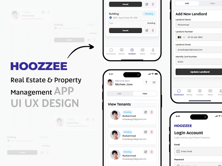 Cover image for Hoozzee Real Estate App Design 