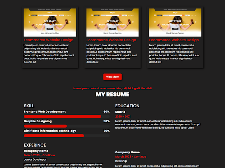 Cover image for Design Portfolio Website
