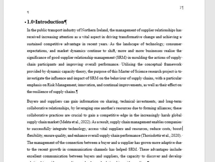 Cover image for Exploring the Impact and Influence of Supplier Relationship