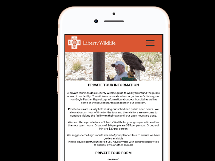 Cover image for Liberty Wildlife Redesign