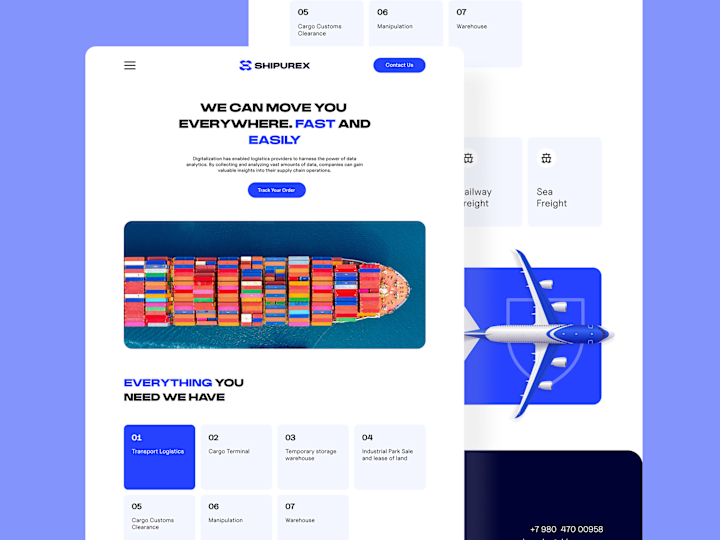 Cover image for Website Design for Logistics