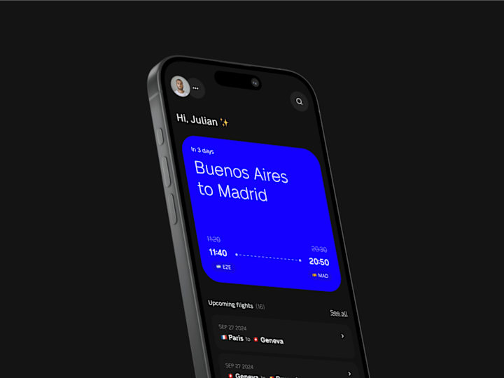 Cover image for Mobile App & UX UI Design — FlyBook Flight Assistant 