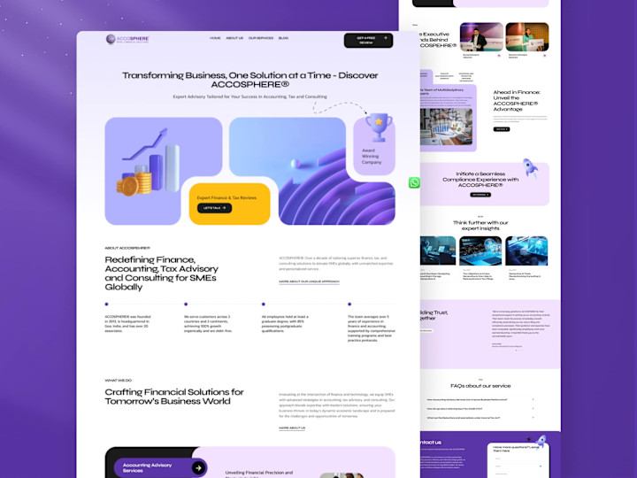 Cover image for Financial Services | Elementor based Wordpress + UI Design