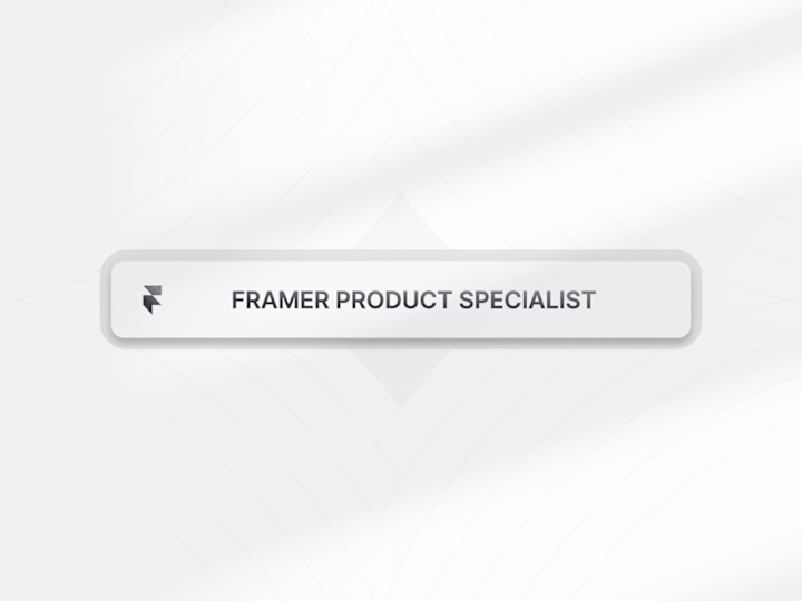 Cover image for Framer Product Specialist 