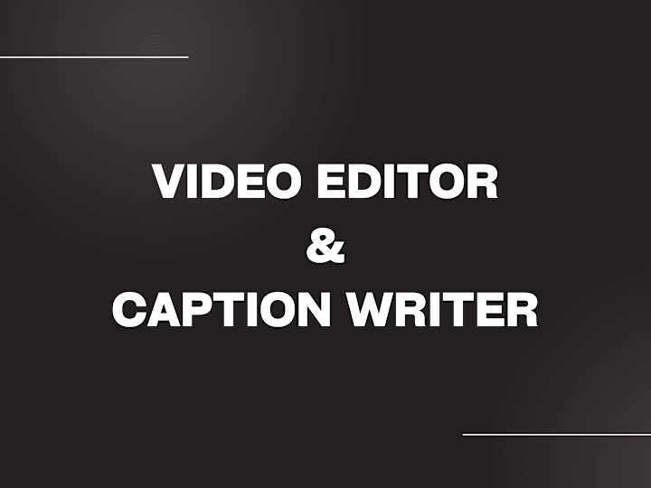 Cover image for Video Editing and Closed Captioning Services