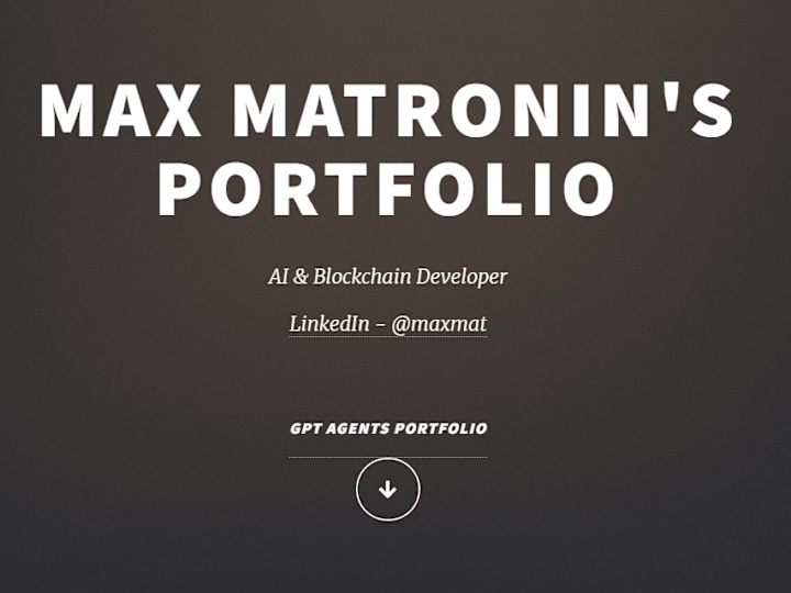 Cover image for Max Mat Portfolio