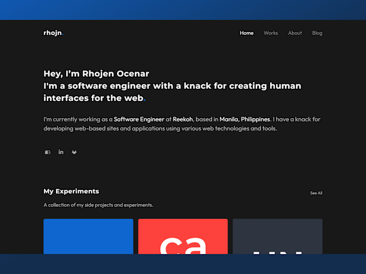 Cover image for Personal Website