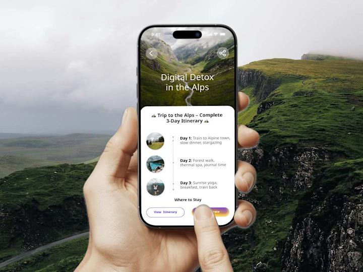 Cover image for AI Travel Planner App Design