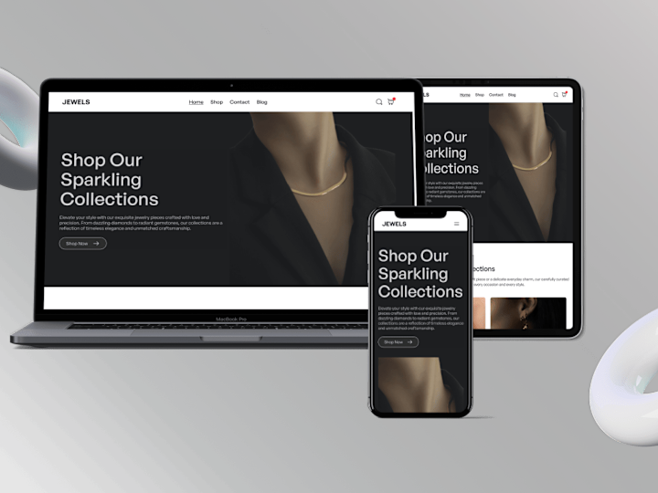 Cover image for Jewelry Website Design