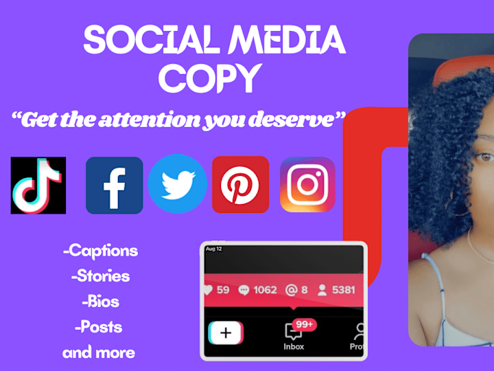 Cover image for Instagram captions written for various small influencers 
