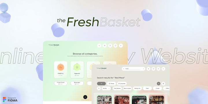 Cover image for 🌿 FreshBasket: Redefining Online Grocery Shopping 🎨🛒