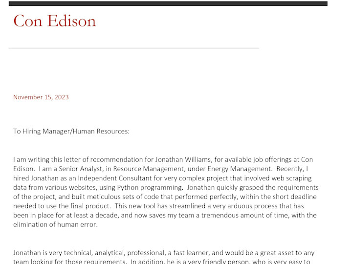 Cover image for Automated Data Scraping Solution - Con Edison