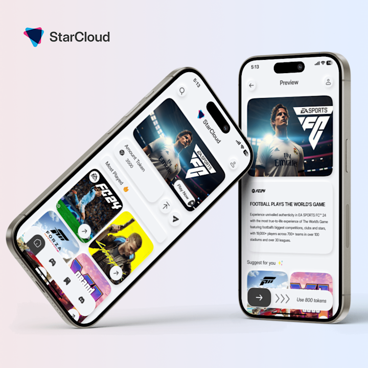 Cover image for StarCloud-Landing Page Mobile Apps