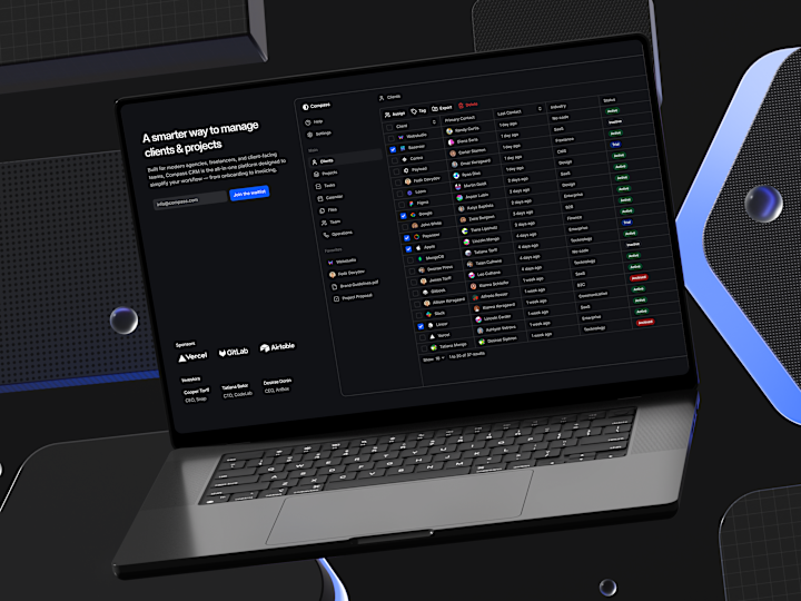 Cover image for Compass - Minimal CRM Design Kit