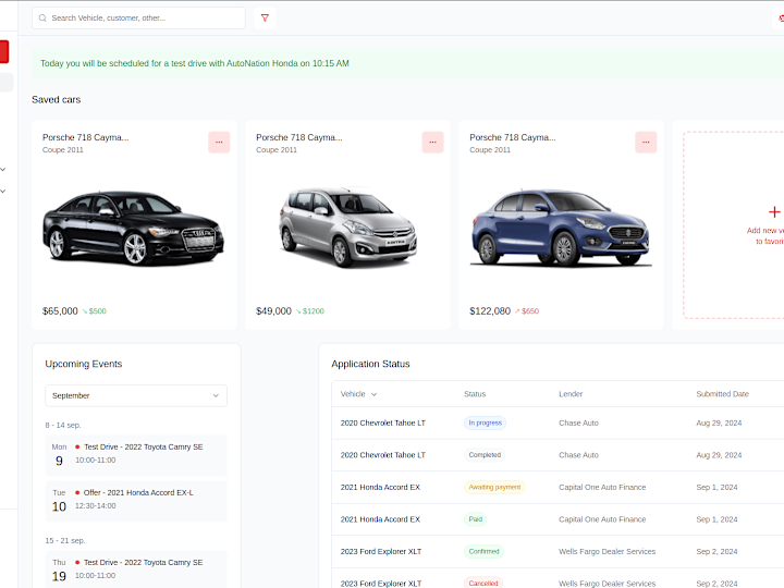 Cover image for AutoNation Honda Test Drive Scheduling