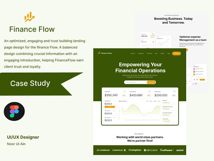 Cover image for FinanceFlow Landing Page
