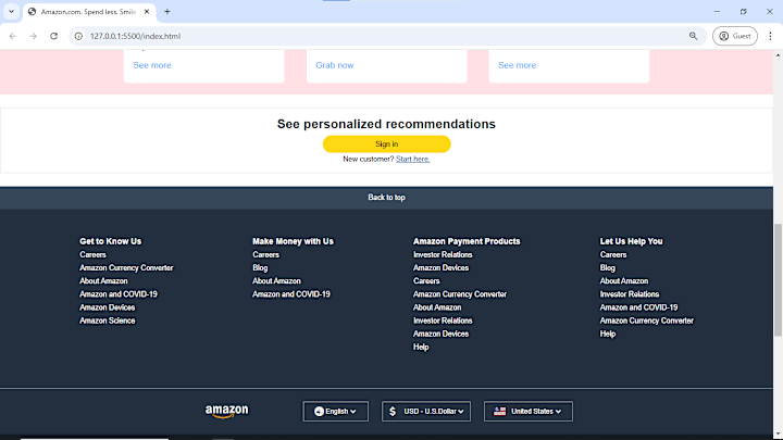 Cover image for Shaanworkspace/Amazon-home-page