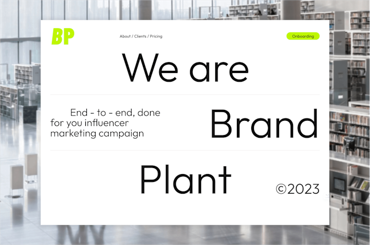 Cover image for Brand Plant