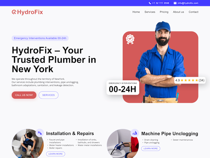 Cover image for Plumbing agency website