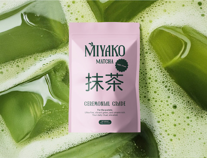 Cover image for Miyako Matcha Brand Identity and Packaging Design