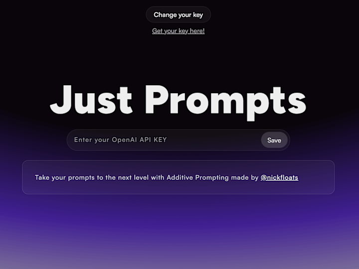 Cover image for Just Prompt: Unleash Powerful AI Prompts
