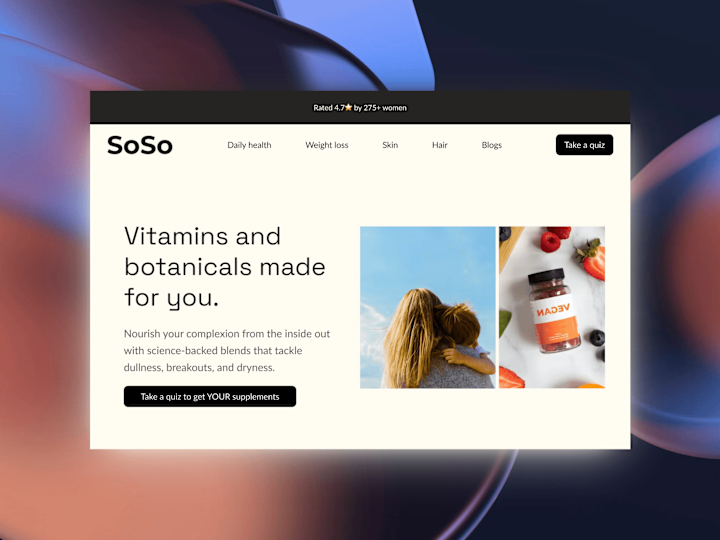 Cover image for SoSo Landing Page – Design, Copy, & Build in 48 hrs