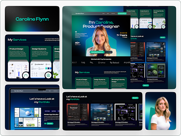 Cover image for Portfolio Website : Web Development + UI Design