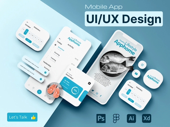 Cover image for You will get Mobile App Design for iOS and Android UI/UX Design