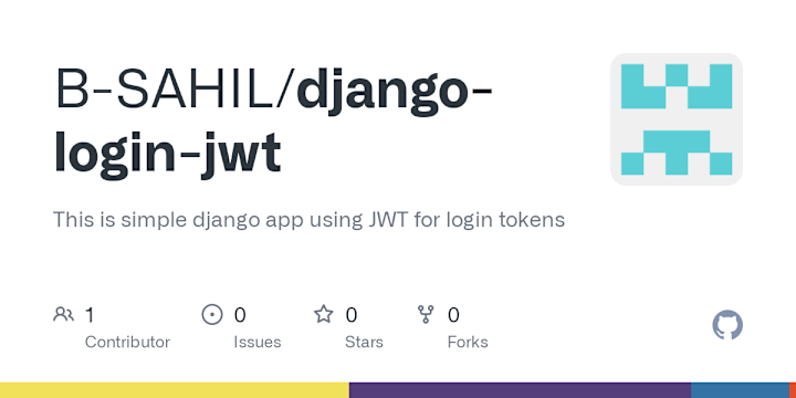 Cover image for B-SAHIL/django-login-jwt