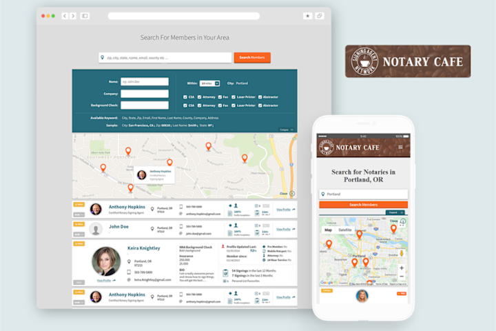 Cover image for Notary Cafe - Notary Search and Collaboration
