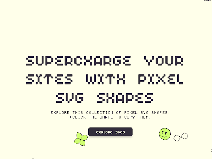 Cover image for Pixel SVGs 
