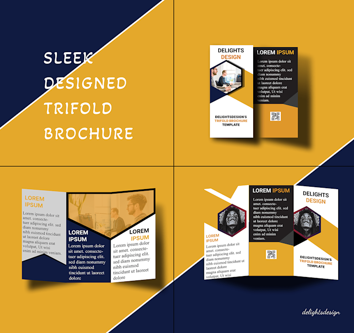 Cover image for Sleek designed Trifold Brochure delightsdesign :: Behance