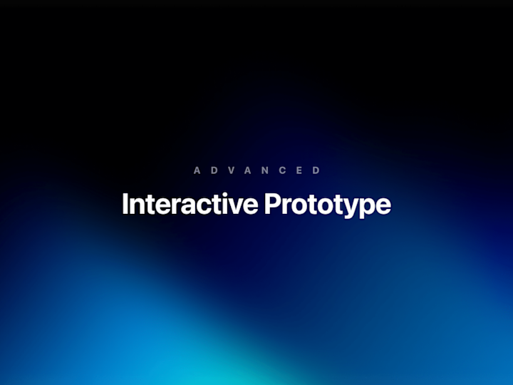Cover image for Advanced Interactive Prototype