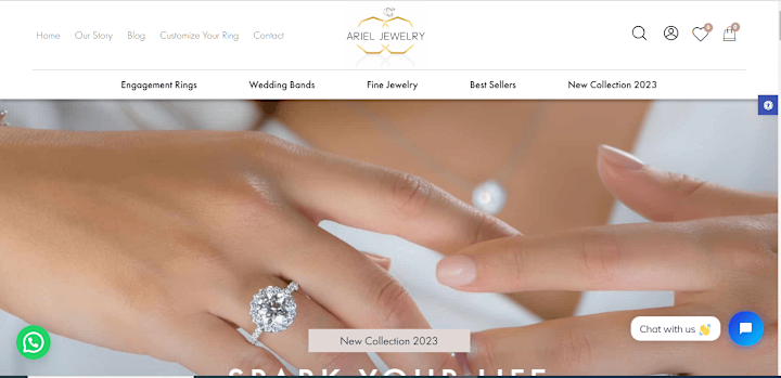 Cover image for Shopify Store Design | Ariel Jewelry Store