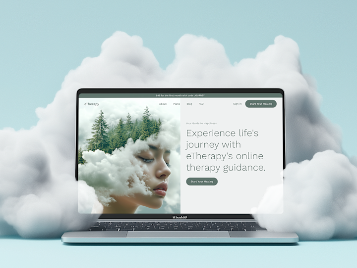 Cover image for Landing page design for online-therapy company eTherapy
