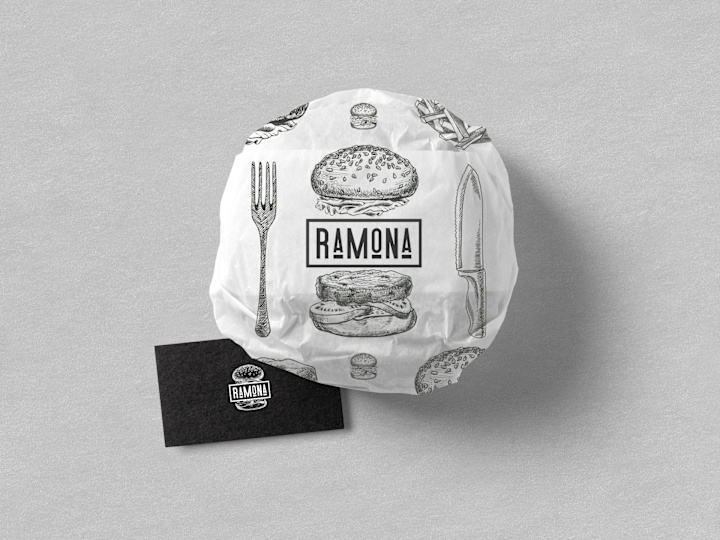 Cover image for RAMONA — FAST FOOD BISTRO :: Behance