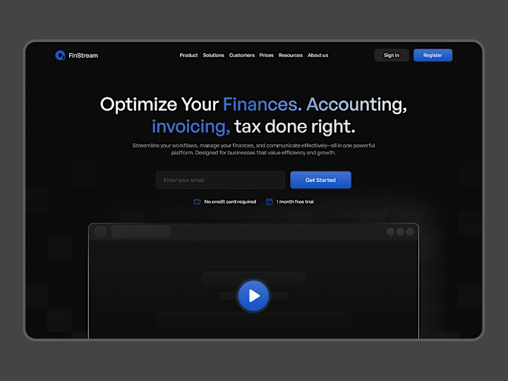 Cover image for FinStream - Streamlining Finance & Business